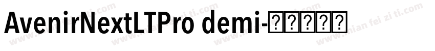 AvenirNextLTPro demi字体转换